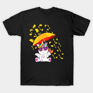 Its Raining Tacos - Funny Unicorn Tacos T-Shirt